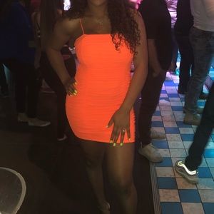 Neon Orange Dress